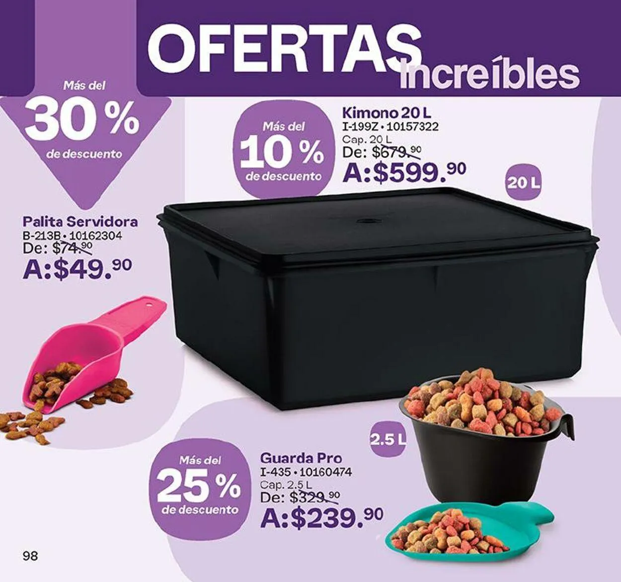 Catálogo de Tupperware 4 de septiembre al 16 de septiembre 2024 - Pagina 98
