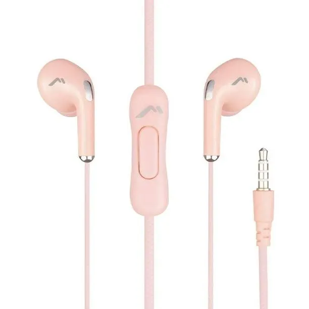 Audífonos Alámbricos Mitzu Manos Libres Rosas