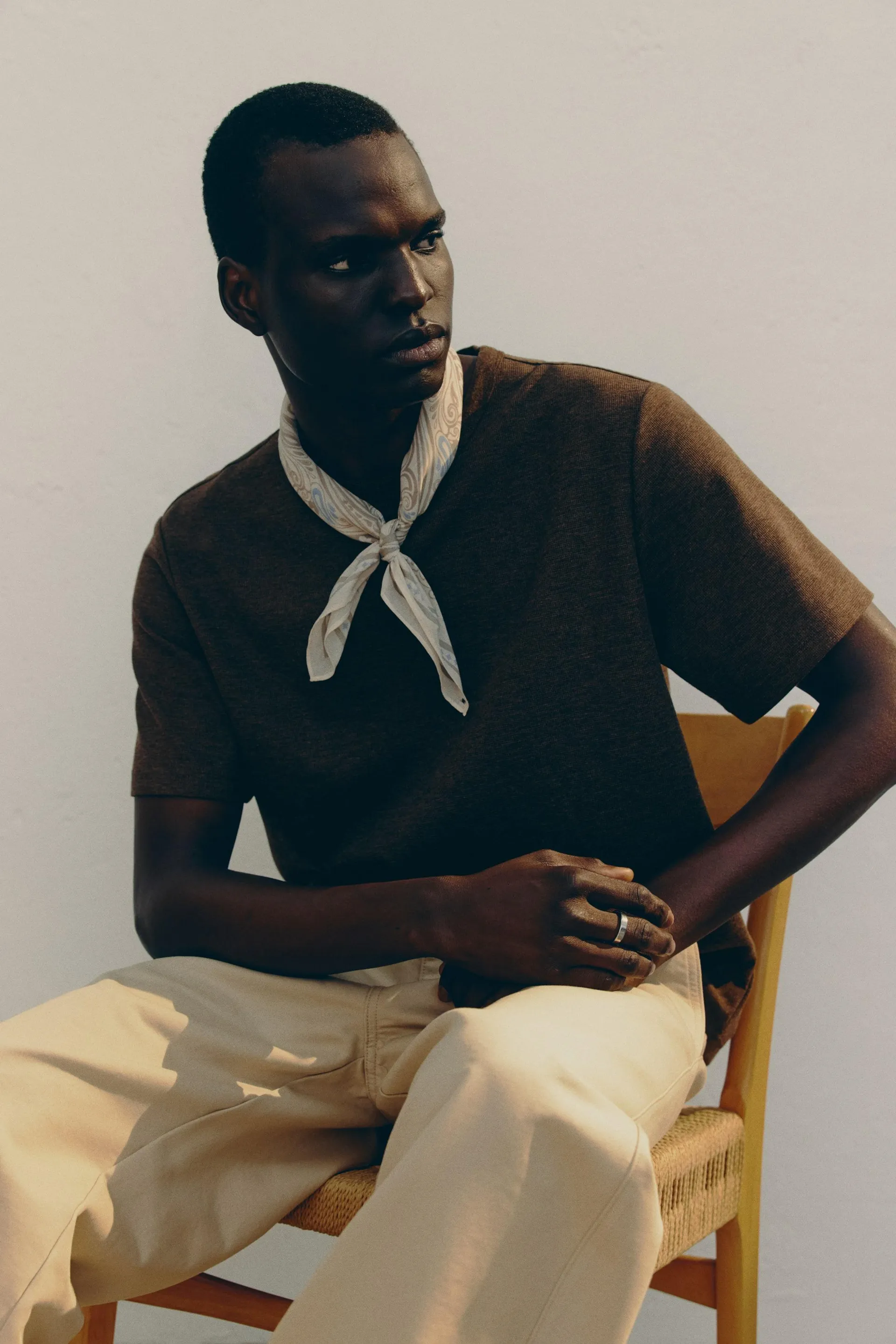 Playera gofrada Regular Fit