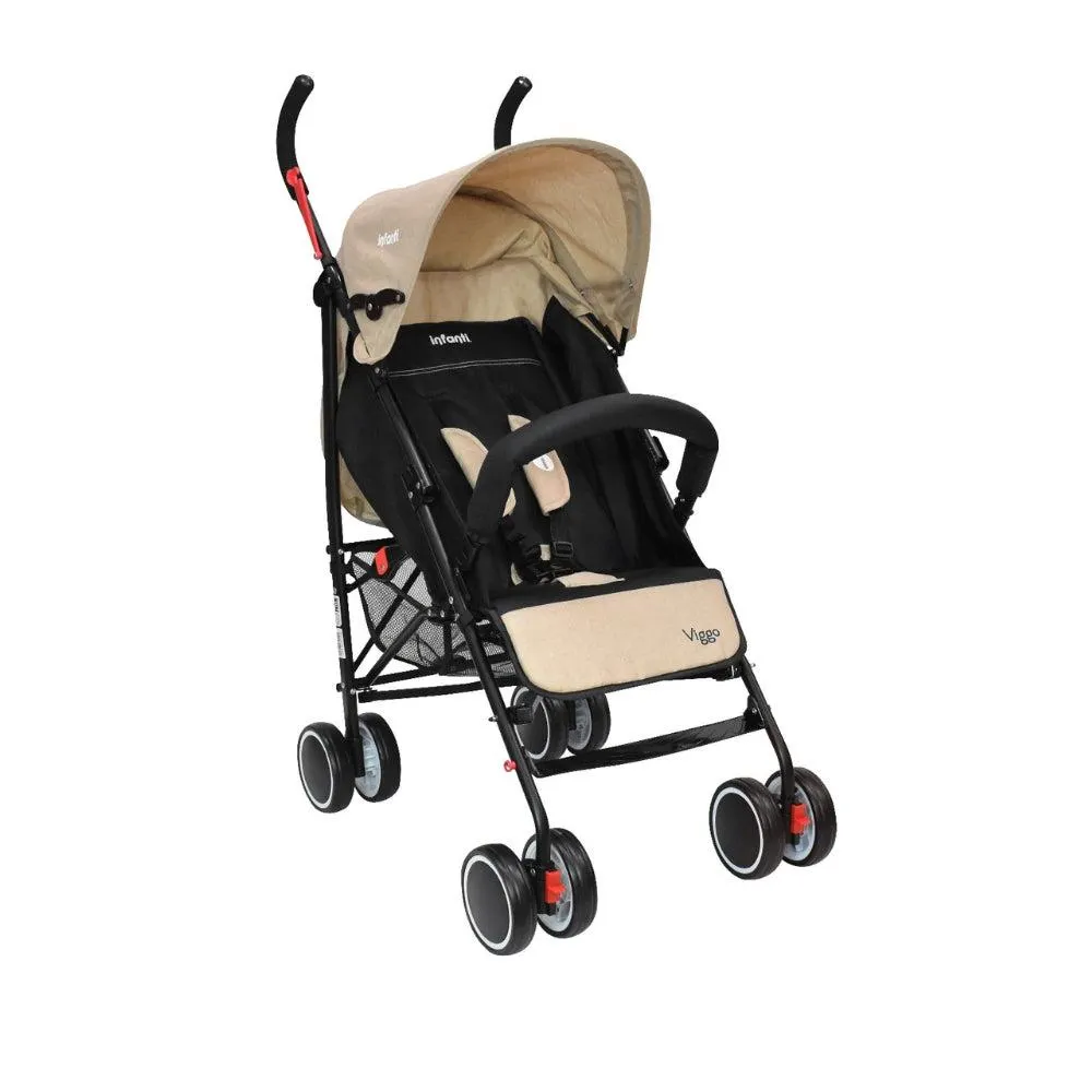 Infanti Carriola Para Bebé Viggo Ligera Y Cómoda Beige Con Toldo Completo