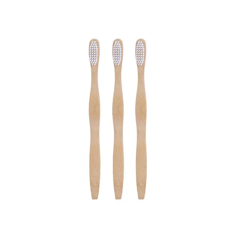 Set Cepillo De Dientes Eco Friendly Bambú 3 Piezas