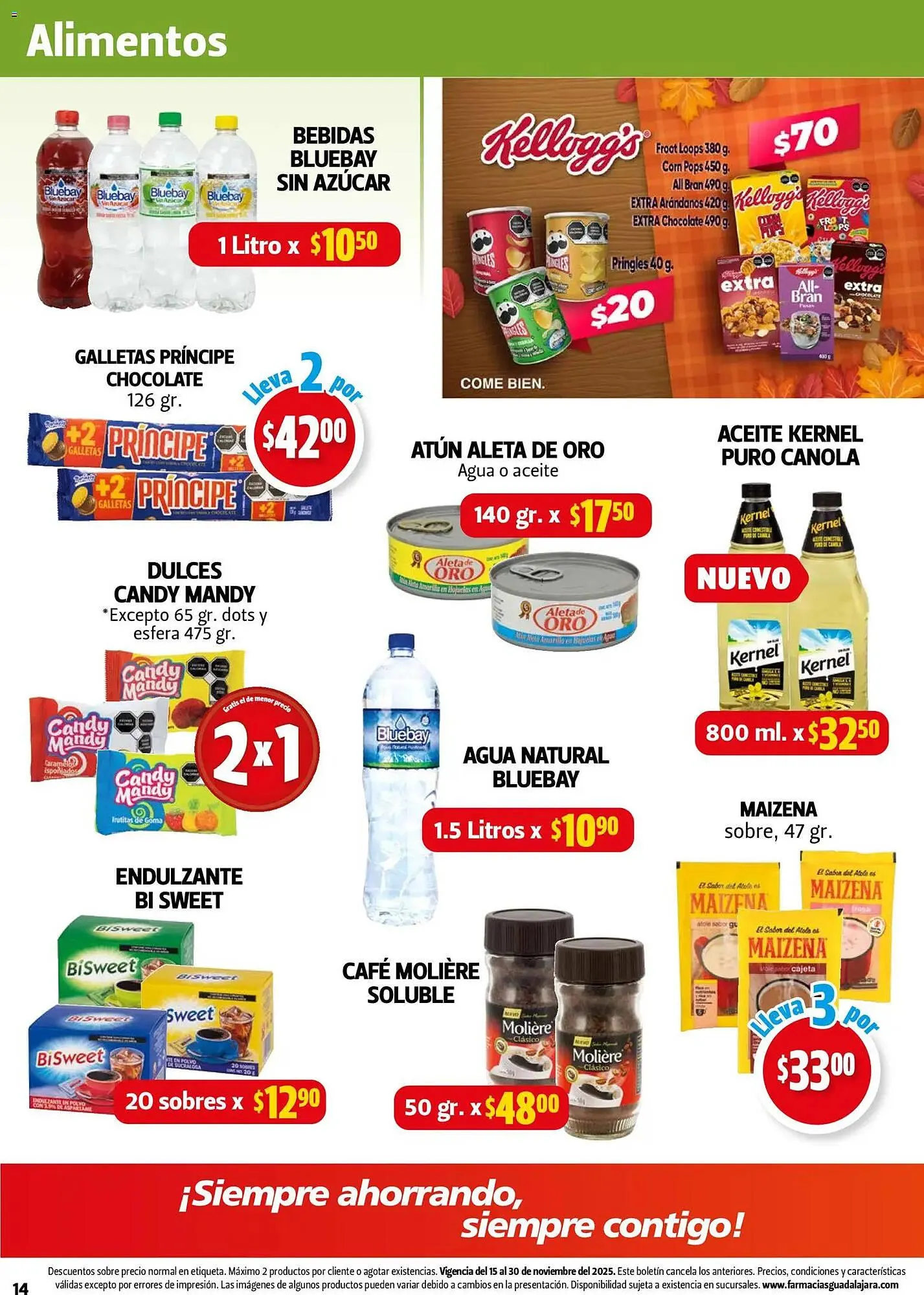 Catálogo de Folleto Farmacias Guadalajara 15 de noviembre al 30 de noviembre 2025 - Pagina 14