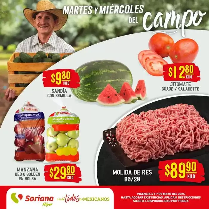 Catálogo de Martes y Miércoles del Campo Híper Baja California Sur 6 de mayo al 7 de mayo 2025 - Pagina 1