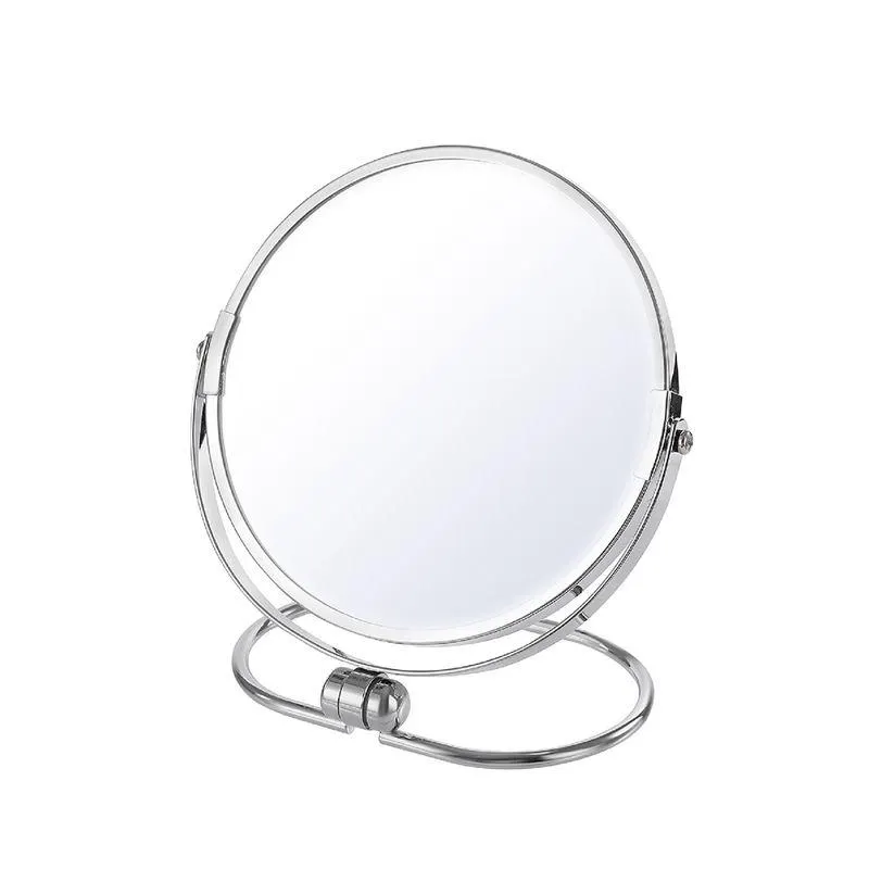 Espejo Redondo De Mesa, Doble Cara, 7 Pulgadas