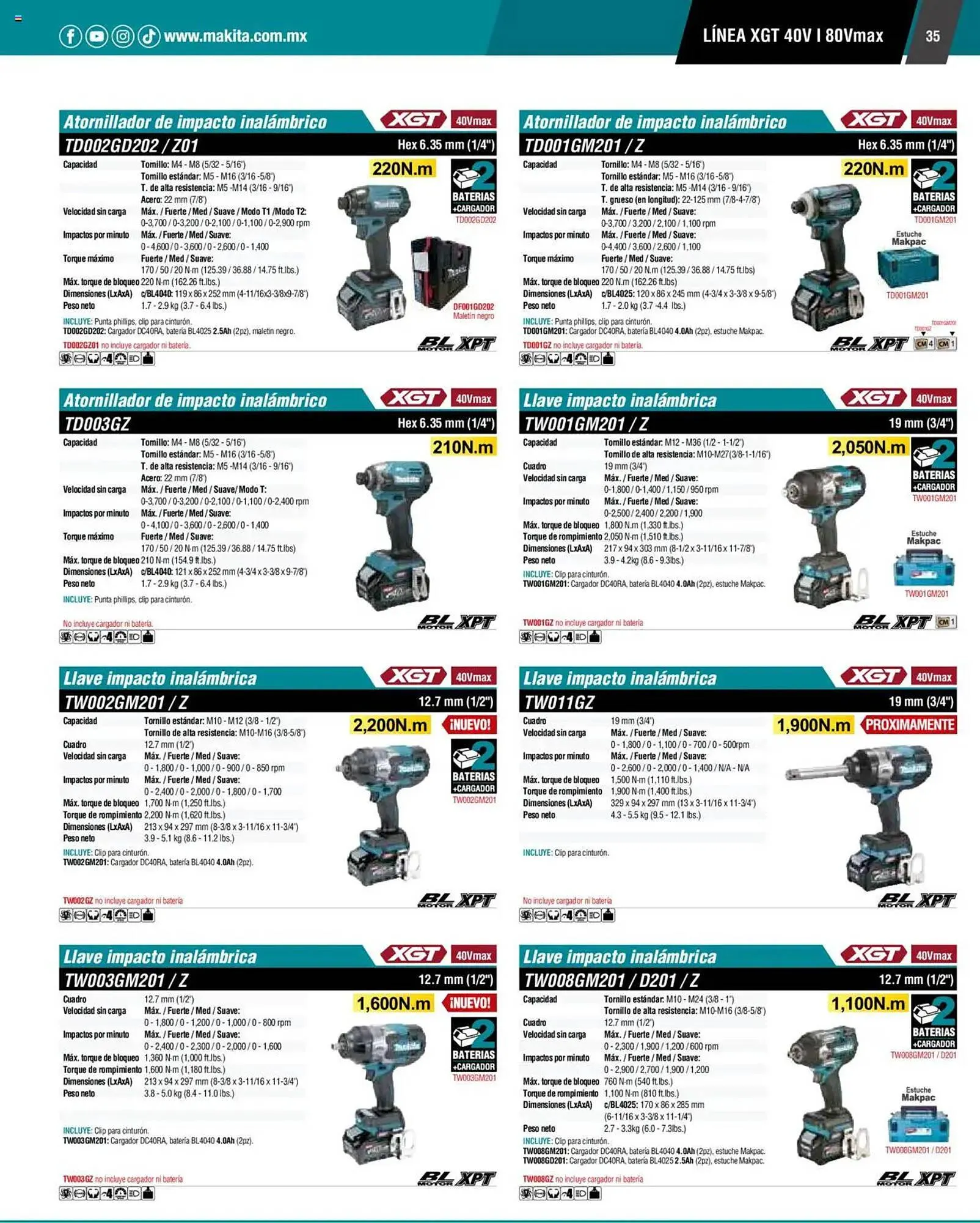 Catálogo de Catálogo Makita 4 de septiembre al 1 de julio 2026 - Pagina 35