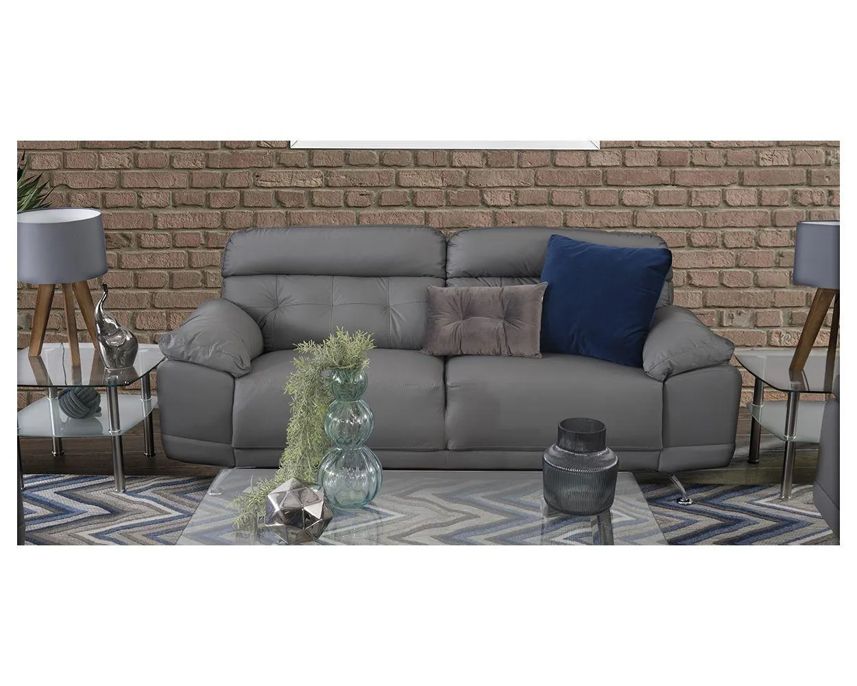 Sofá 3 Plazas San Marino Gris
