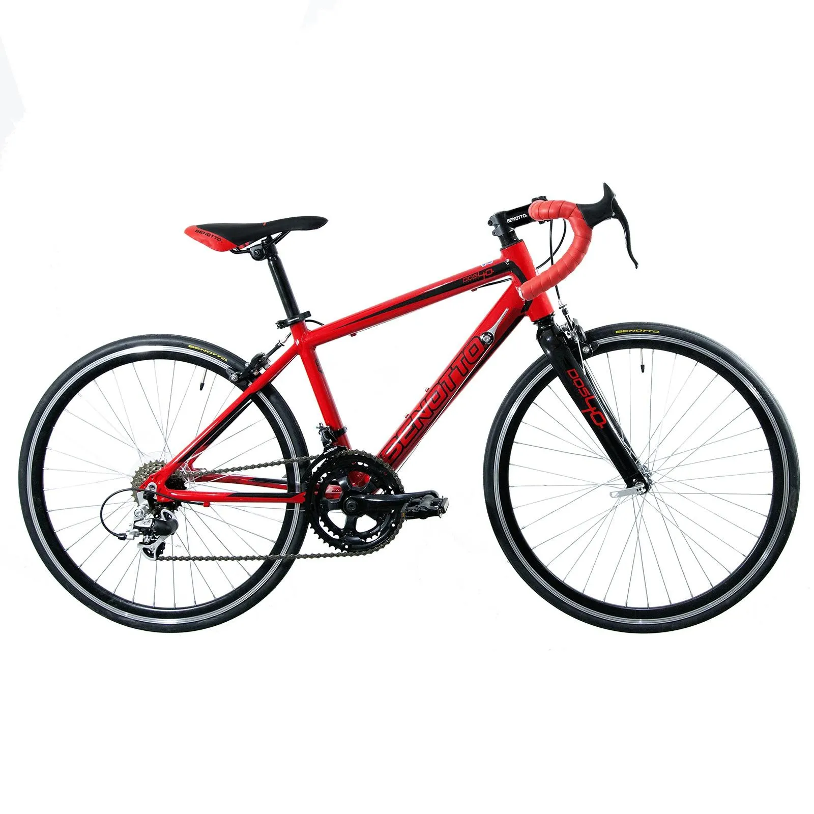 Bicicleta BENOTTO Ruta DOS40 R24 14V. Frenos Carrera Aluminio Rojo/Negro Talla:UN
