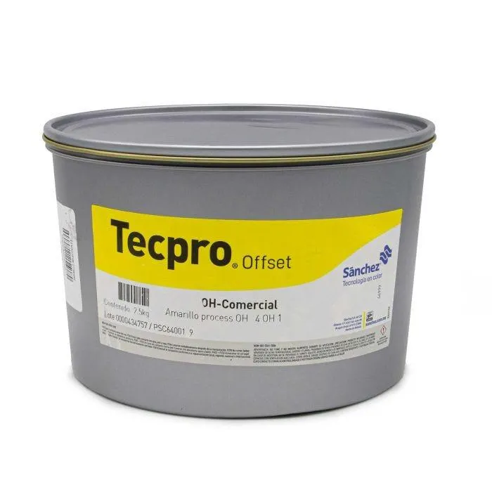 Tinta Seleccion Sanchez 4Oh1 Amarillo 2.5 Kg Process Oh
