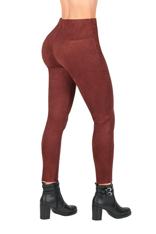 LEGGIN CAFÉ TIPO GAMUZA 90553