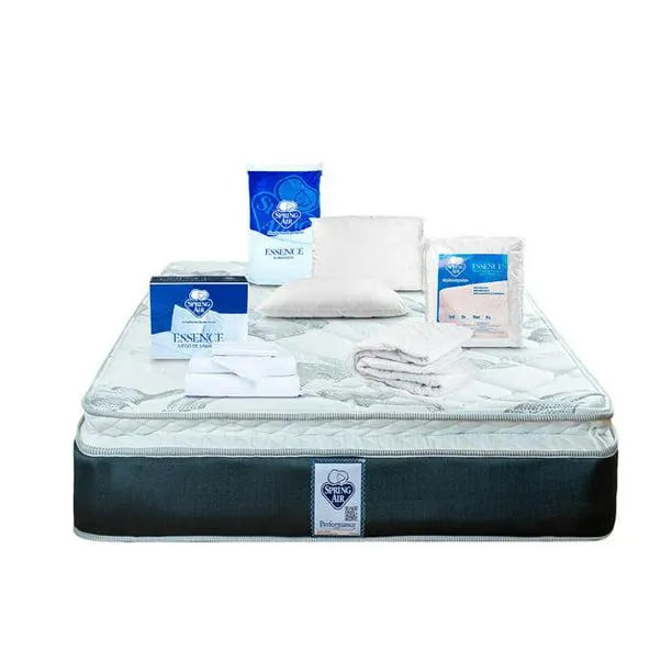Paquete Colchón Matrimonial + 2 Almohadas + Cubre Colchon + Sabanas Spring Air Smith