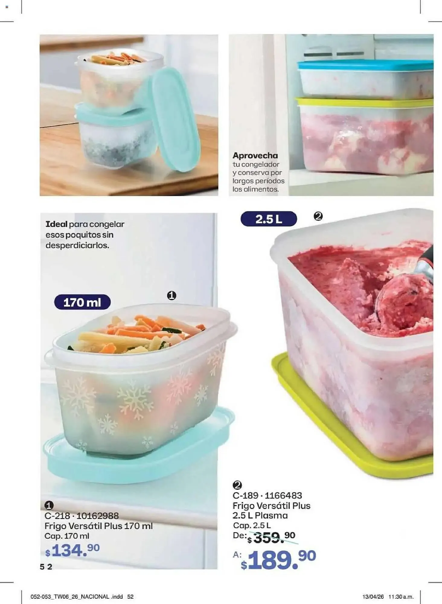 Catálogo de Catálogo Tupperware 18 de mayo al 14 de junio 2026 - Pagina 52