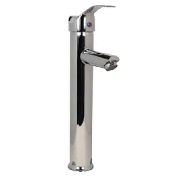 Mezcladora monomando larga para lavabo acabado en cromo 23MTL rugo