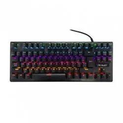 Teclado Gamer Ocelot Gaming OGMK02 RGB, Teclado Mecánico, Switch Azul, Alámbrico, Negro (Español)