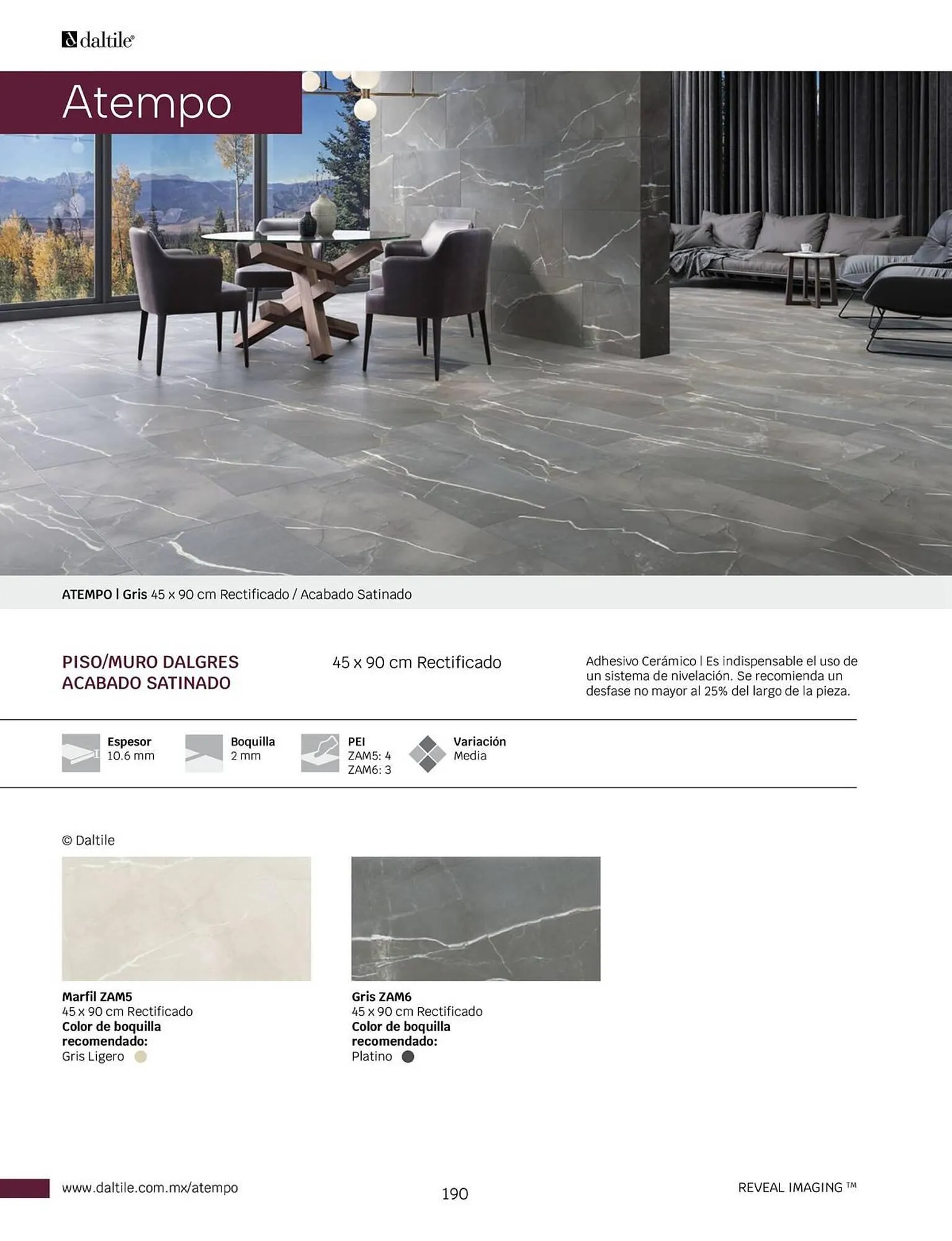 Catálogo de Catálogo Daltile 1 de enero al 31 de diciembre 2024 - Pagina 190