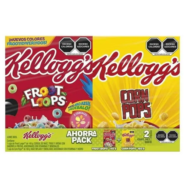 Cereal Kellogg's Froot Loops 140 g + Corn Pops 160 g