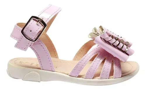 Sandalias Para Niñas Coquetas De Moda Luna Rosa Fareli