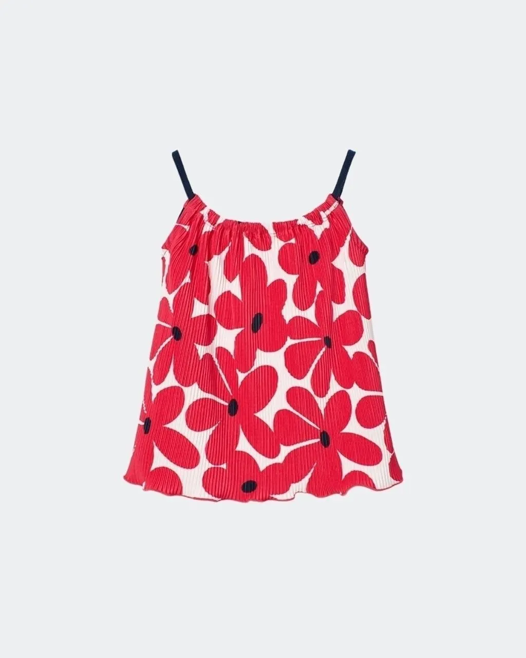Camiseta de punto para niña con estampado de flores