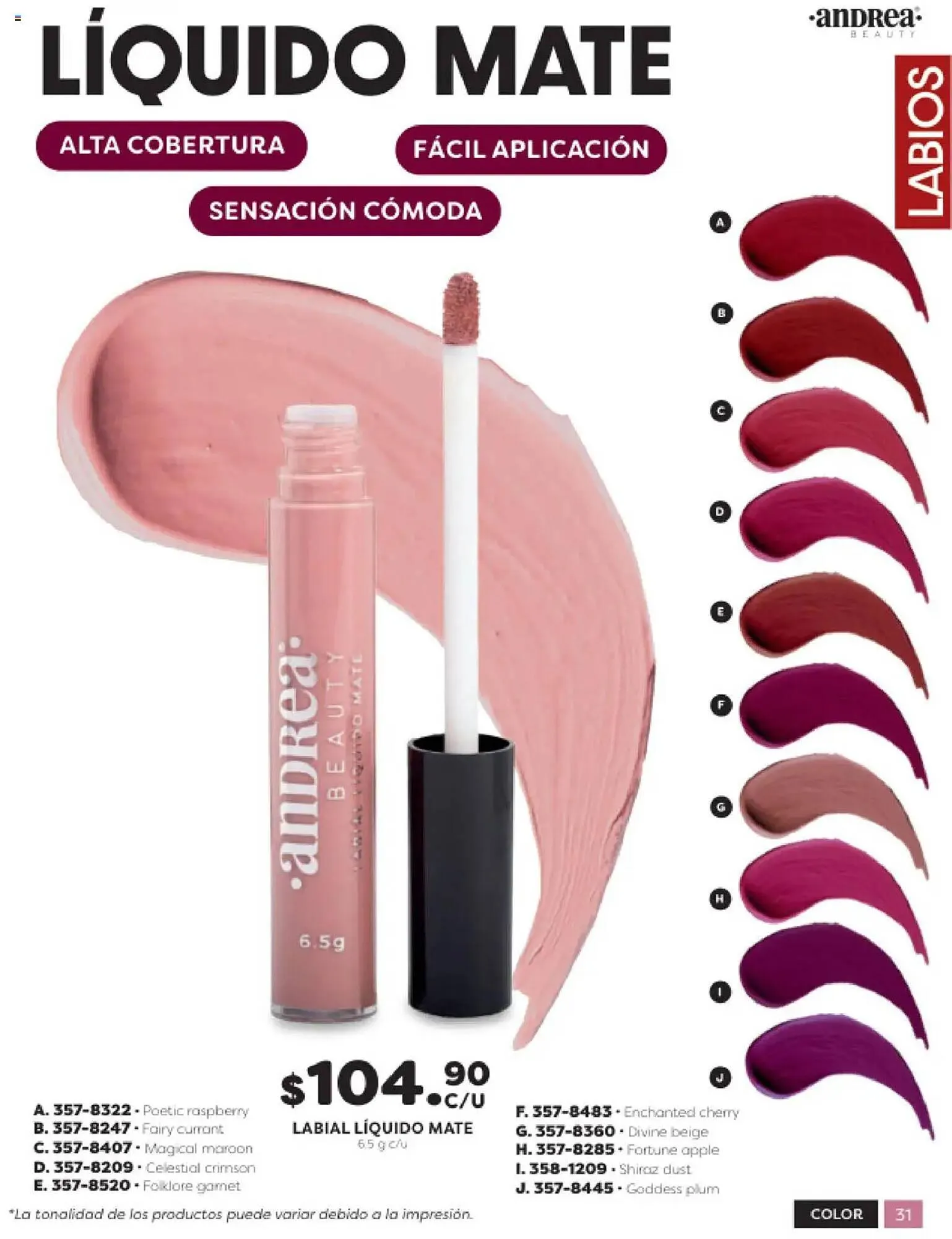 Catálogo de Catálogo Andrea 3 de octubre al 19 de octubre 2025 - Pagina 31