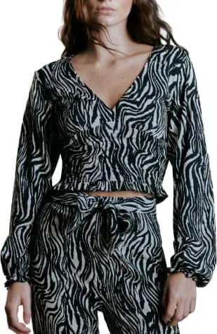 blusa animal print