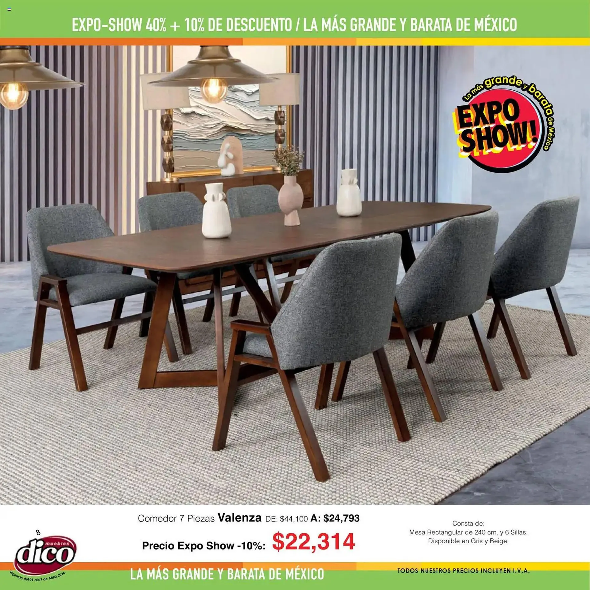 Catálogo de Catálogo Muebles Dico 1 de abril al 7 de abril 2026 - Pagina 8