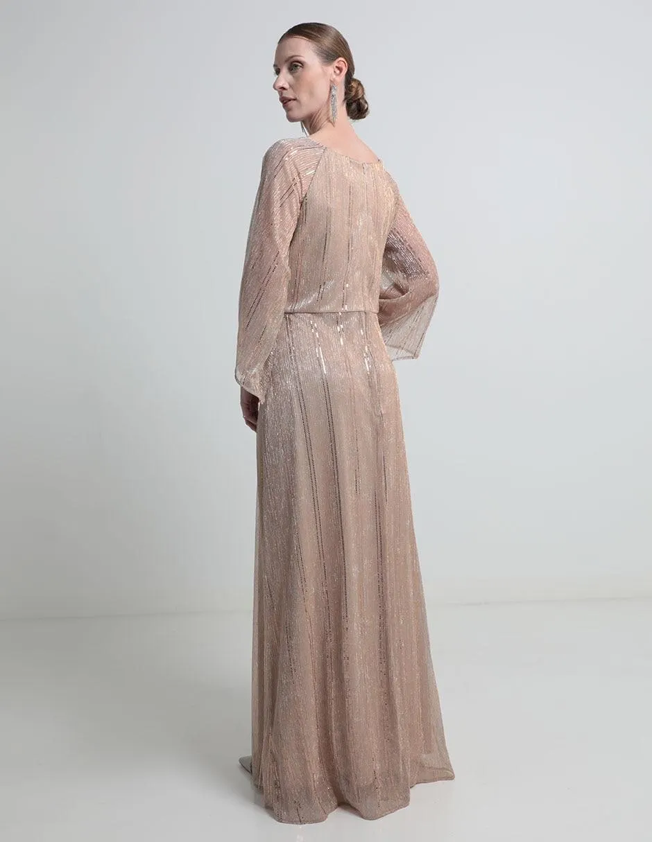 Vestido largo de fiesta Damaia Atelier escote V