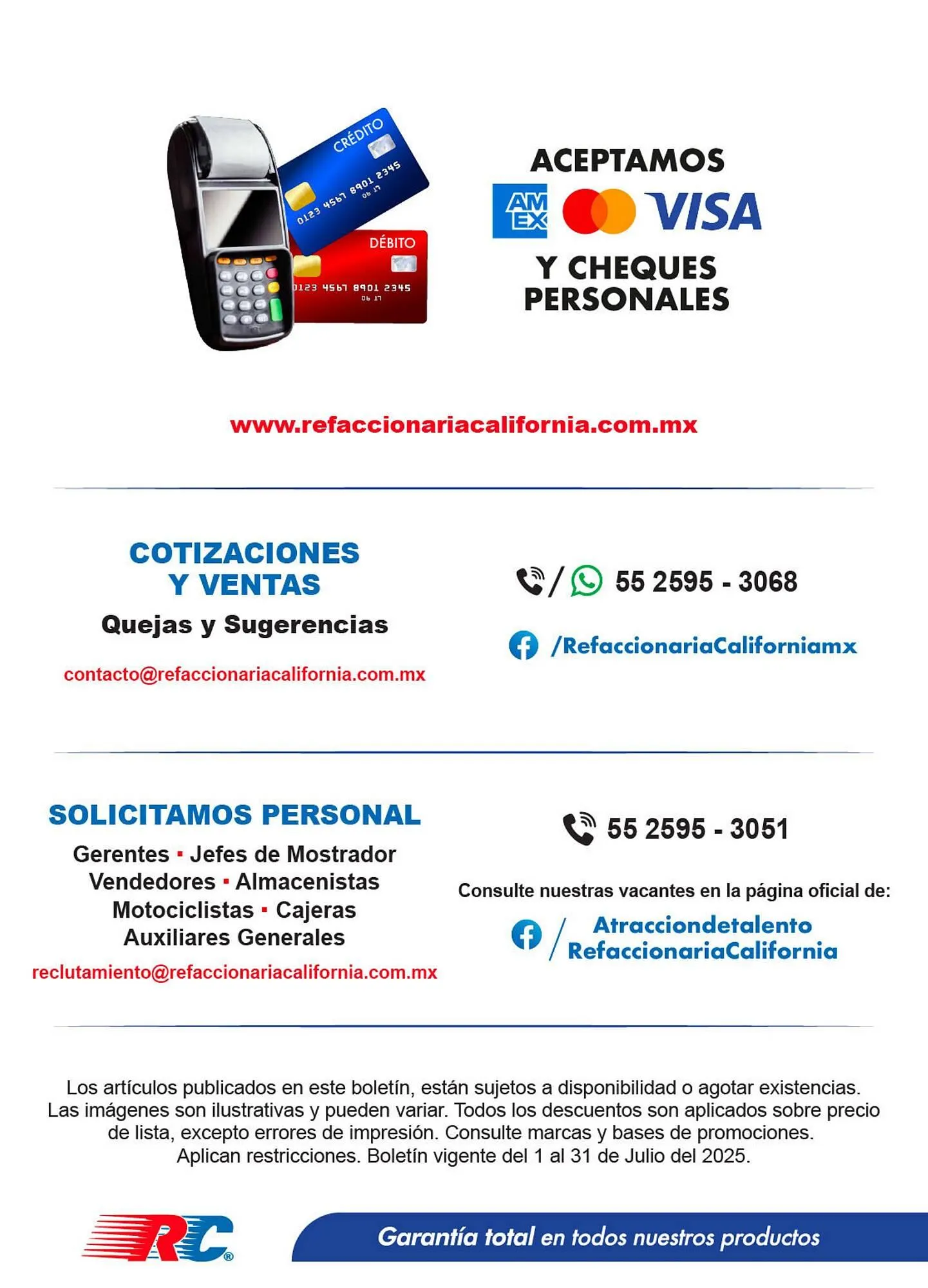 Catálogo de Catálogo Refaccionaria California 1 de julio al 31 de julio 2025 - Pagina 22