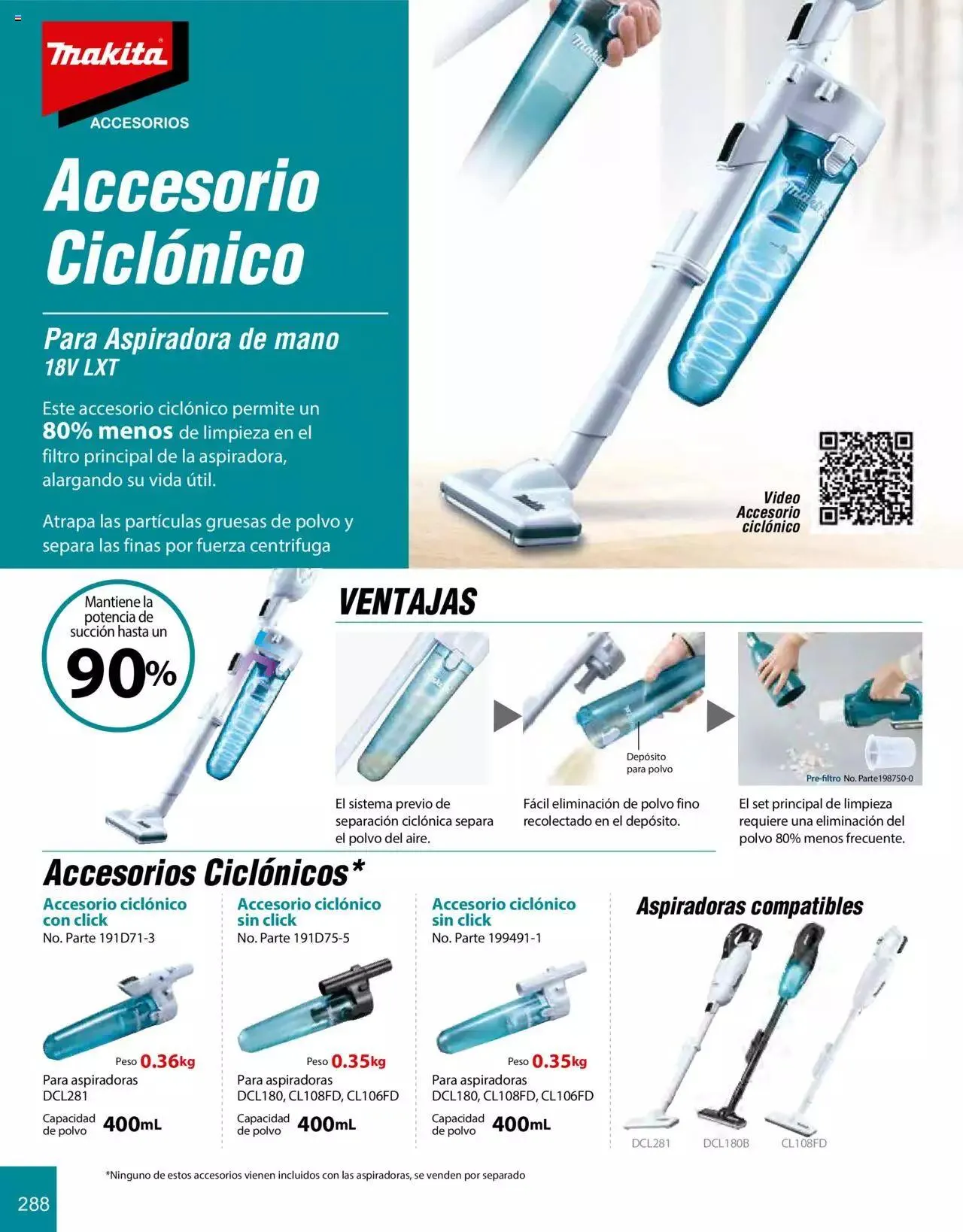 Catálogo de Makita Ofertas Accesorios 5 de septiembre al 31 de diciembre 2023 - Pagina 288