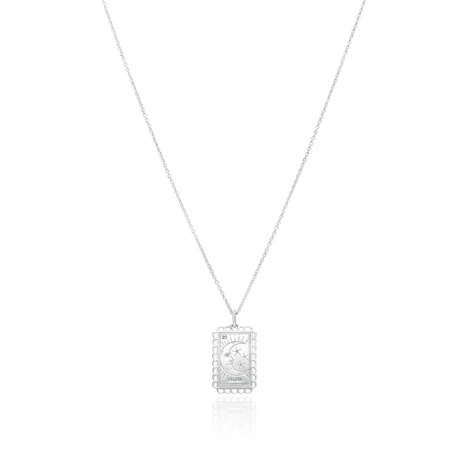 Dije Lotería Luna Plata Anamora por Tanya Moss