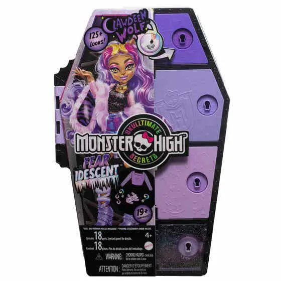 Mattel Monster High Muñeca Skulltimates Destellos Horror Clawdeen HNF74