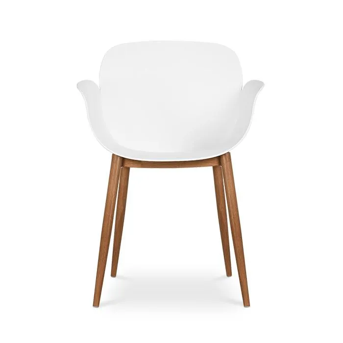 Silla Pp Blanco/nogal Savek