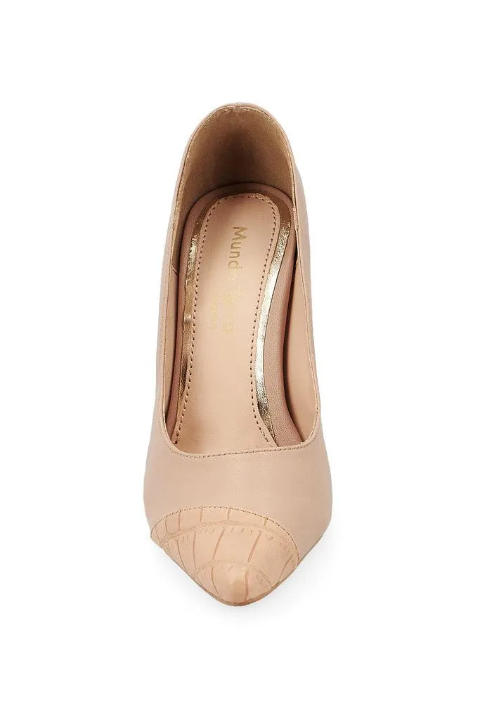 029576 Zapatilla De Tacǟ¶ün 11Cm Color Beige