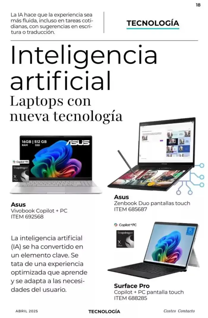 Catálogo de Catálogo Costco 1 de abril al 30 de abril 2025 - Pagina 18