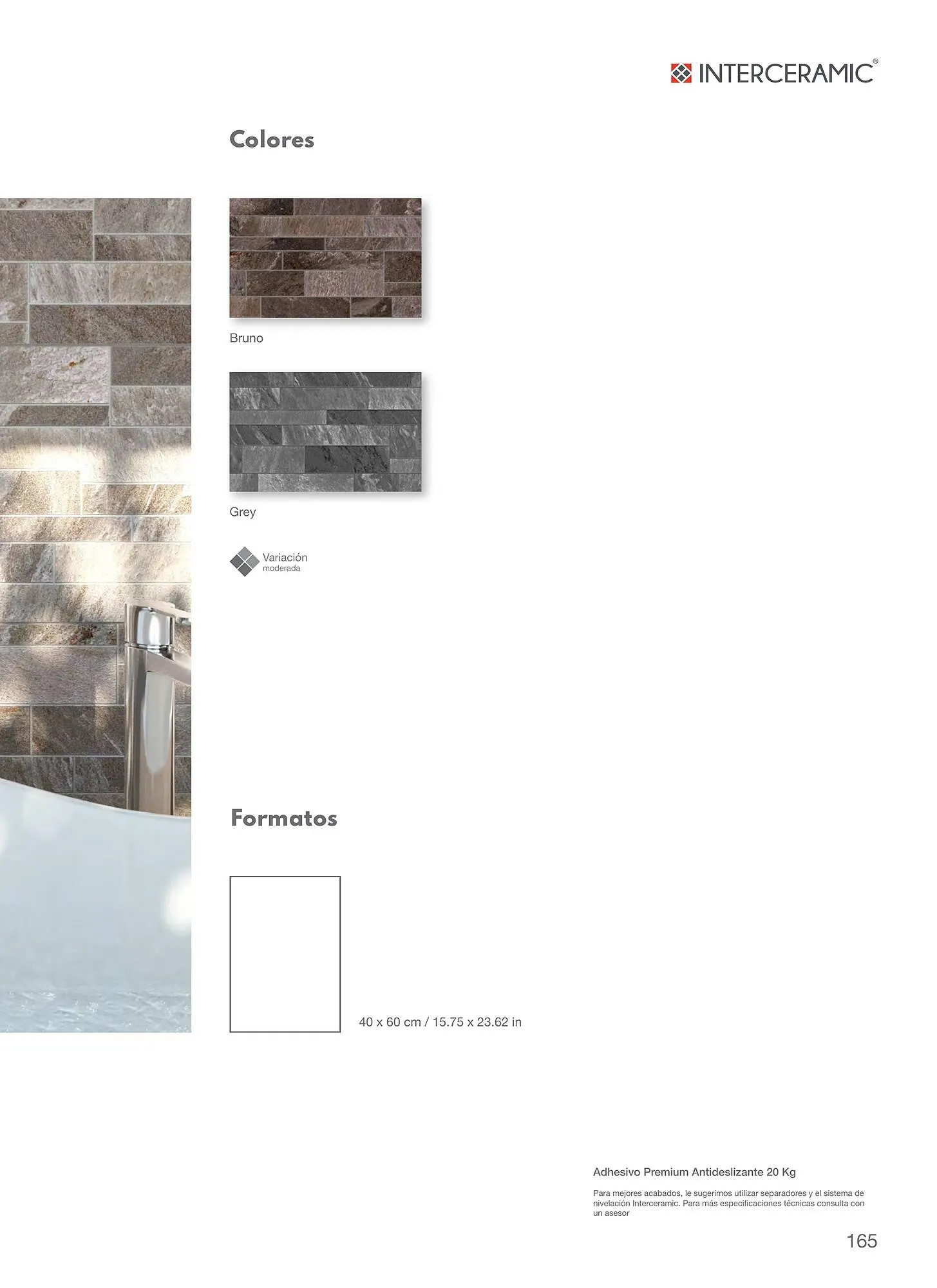 Catálogo de Catálogo Interceramic 12 de marzo al 31 de diciembre 2024 - Pagina 165