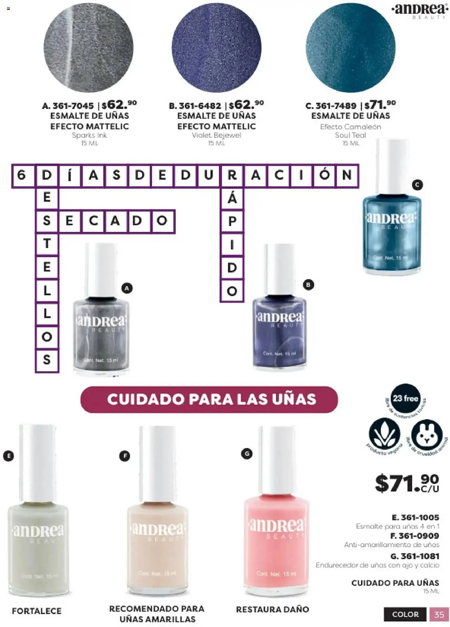 Catálogo de Catálogo Andrea 3 de octubre al 19 de octubre 2025 - Pagina 35