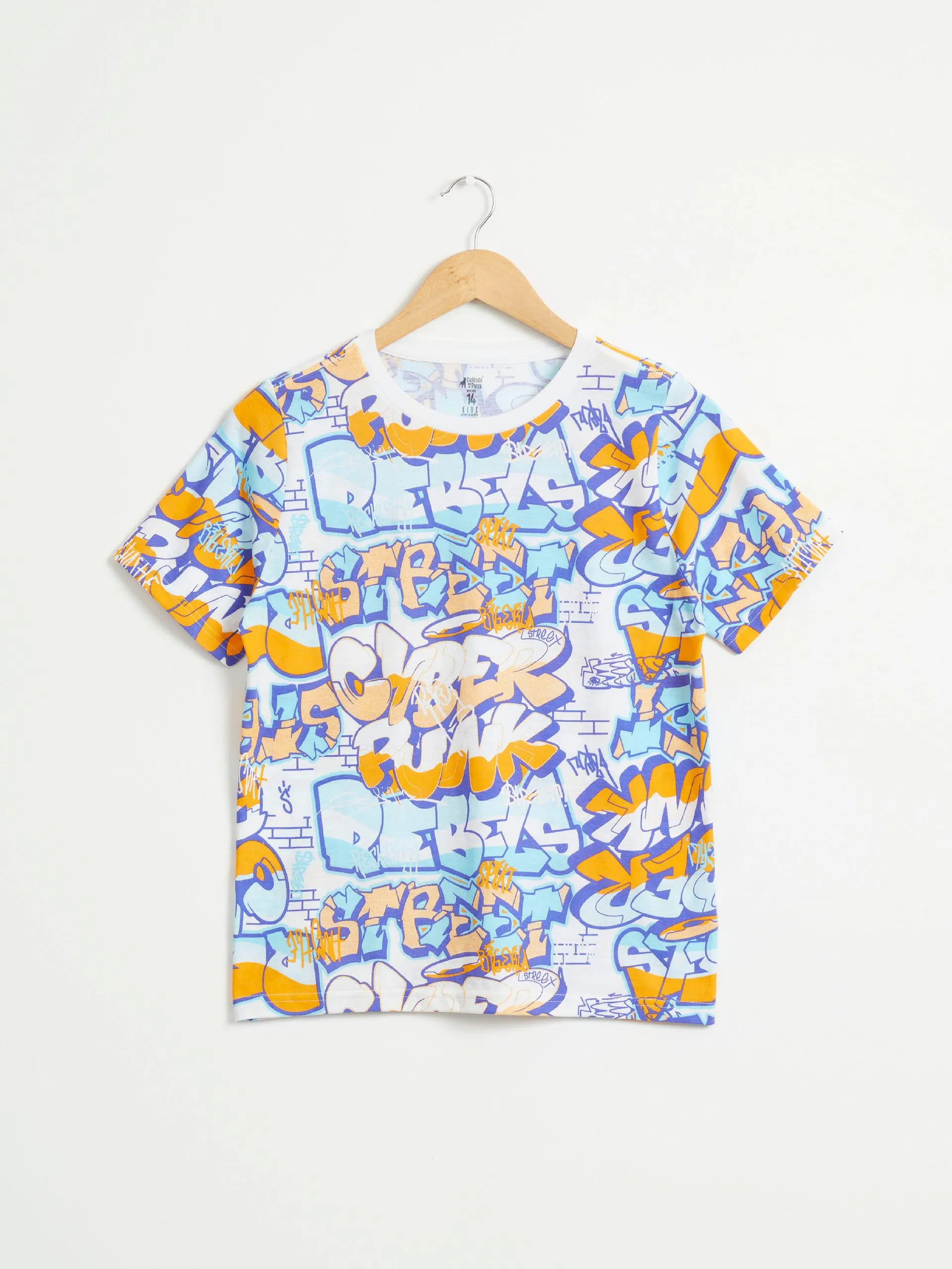 Playera Manga Corta Estampada