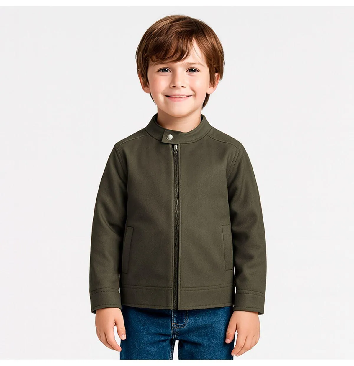 Chamarra Sofi Tipo Gamuza Para Niños G628