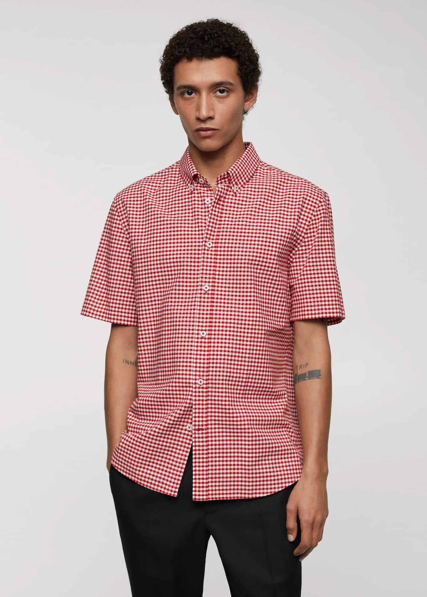 Camisa manga corta 100% algodón estampada