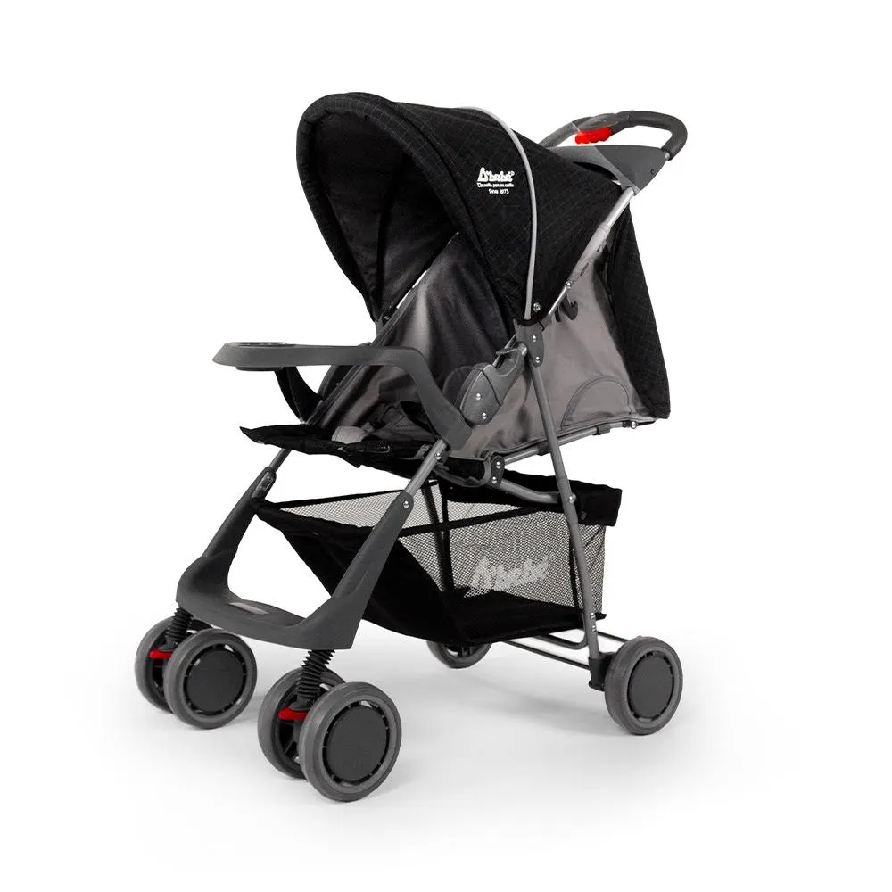 Carriola D´bebé reclinable con repisas Citi Negra