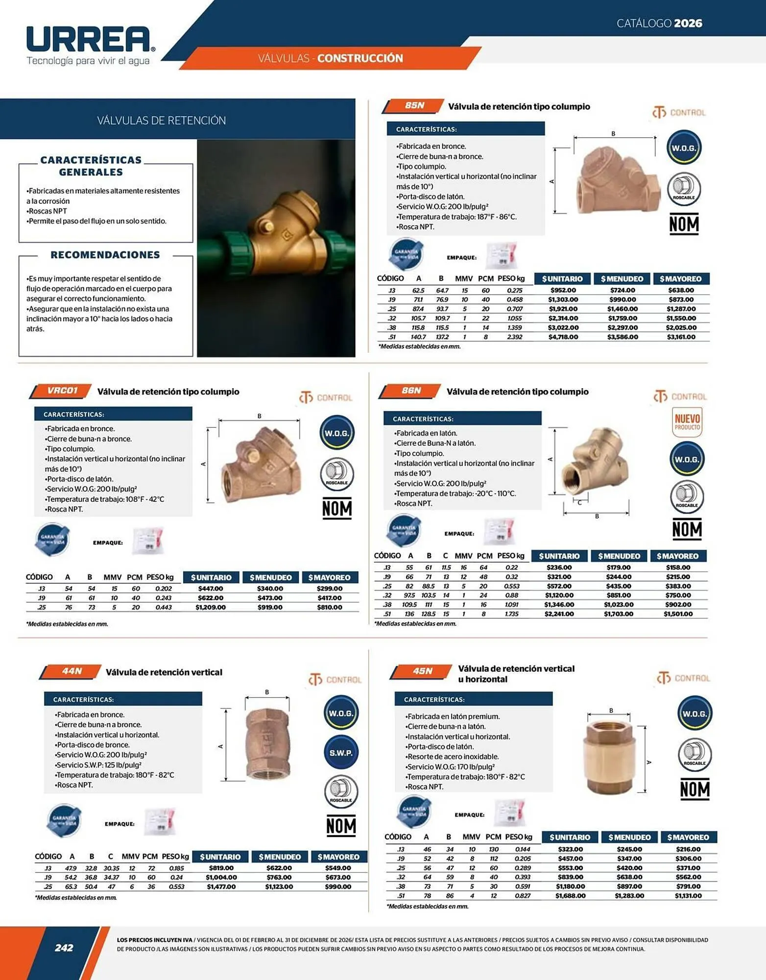 Catálogo de Catálogo Urrea 24 de abril al 31 de diciembre 2026 - Pagina 244