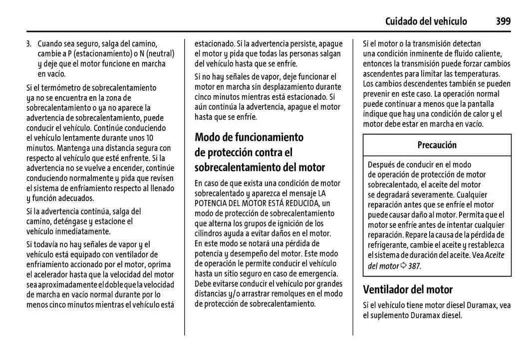 Catálogo de Cheyenne 2025 Manual del propietario 22 de enero al 31 de diciembre 2025 - Pagina 400