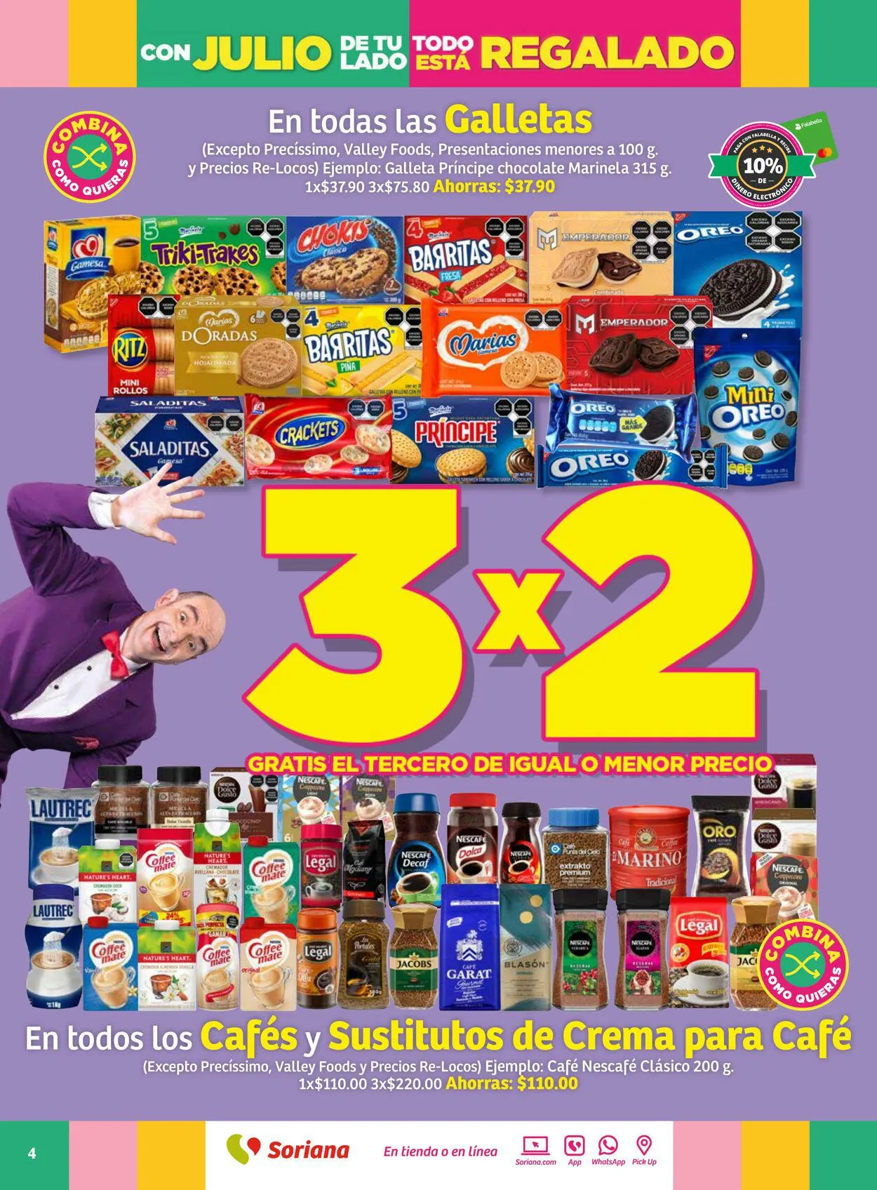 Catálogo de Soriana - Folleto Julio Regalado Mercado Nacional Oferta actual 13 de julio al 20 de julio 2023 - Pagina 4