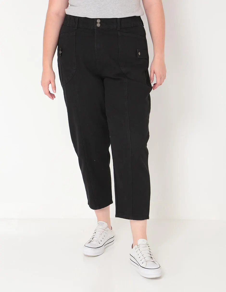 Jeans mom Weekend Plus corte cintura para mujer