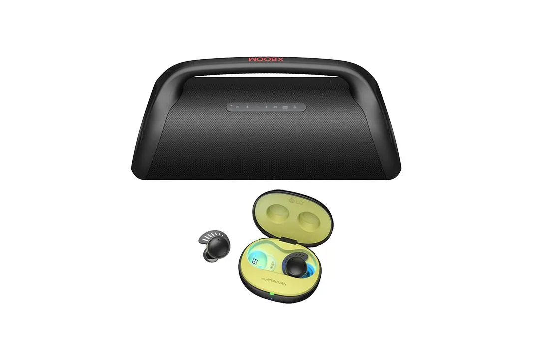 LG XBOOM Go XG9QBK + LG TONE Free fit TF7
