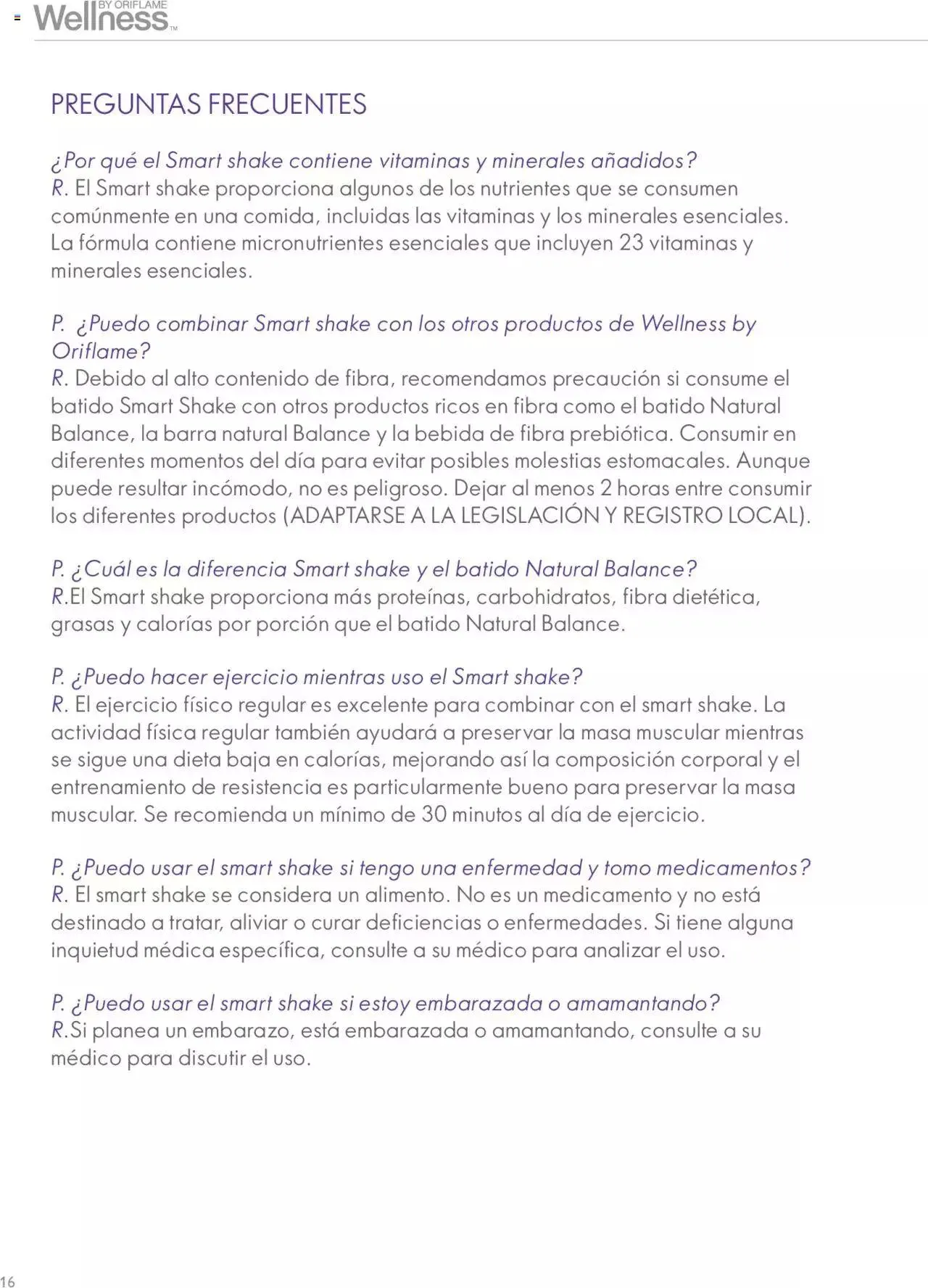 Catálogo de Oriflame - Guía de Producto Wellness 10 de noviembre al 31 de diciembre 2024 - Pagina 16