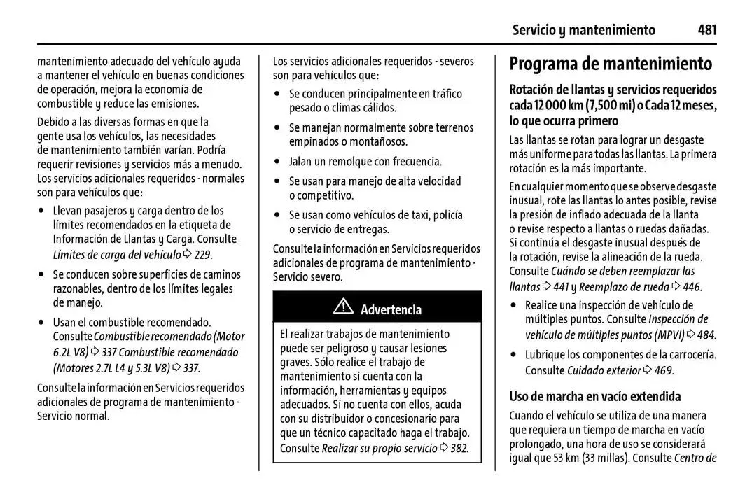 Catálogo de Cheyenne 2025 Manual del propietario 22 de enero al 31 de diciembre 2025 - Pagina 482