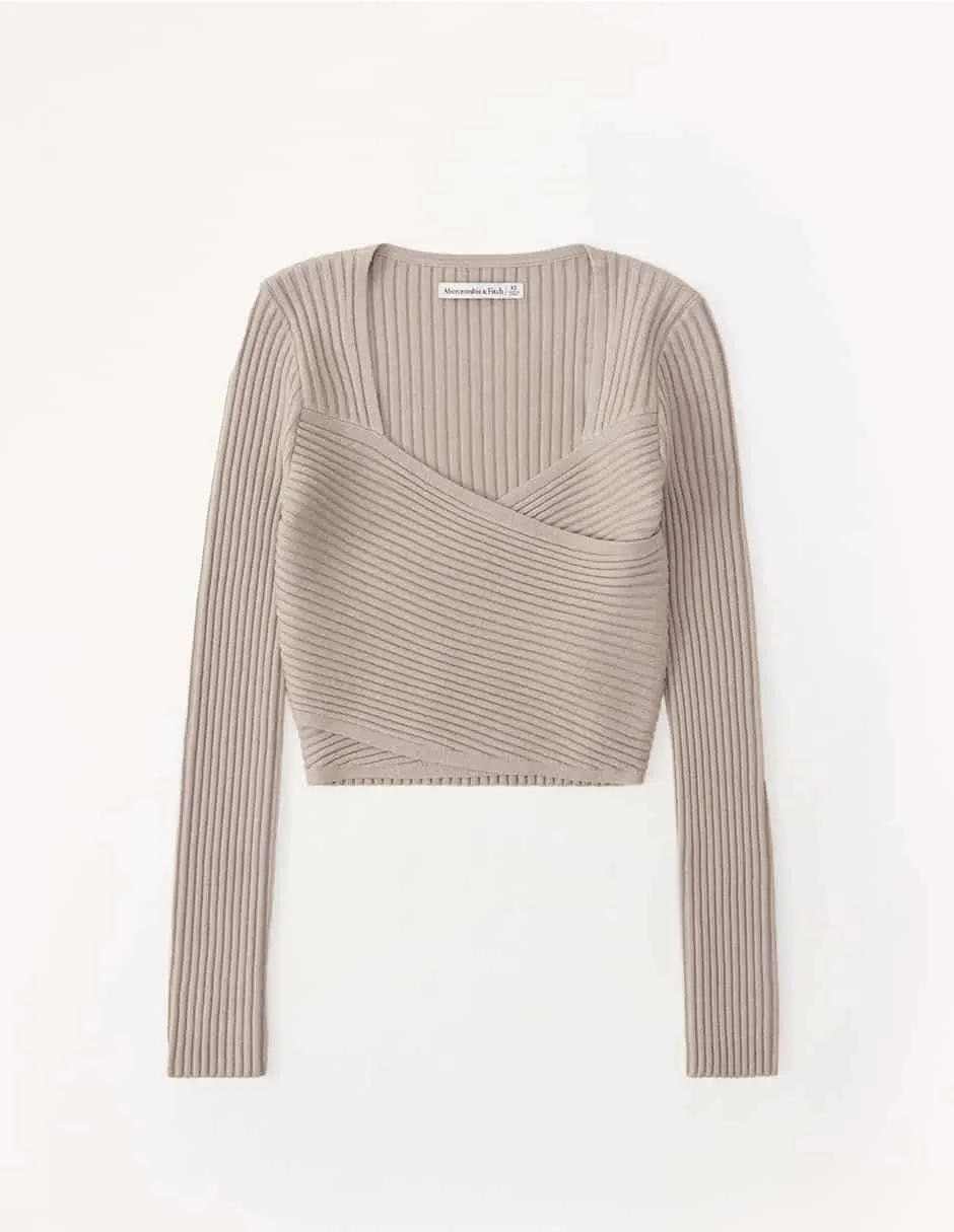 Suéter Abercrombie & Fitch cuello asimétrico para mujer