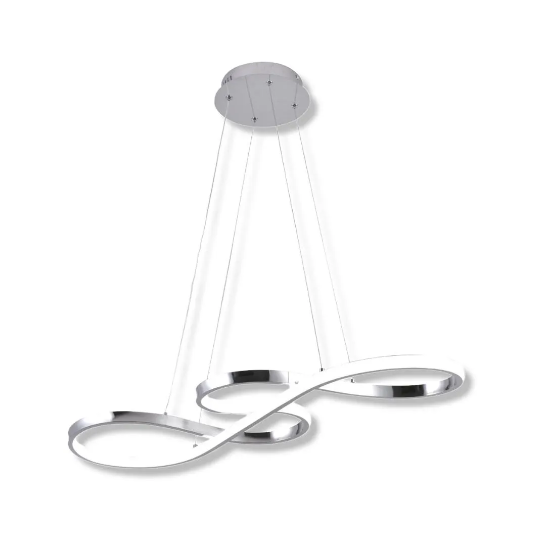 Lampara Colgante Led Moderno a Control Remoto con Dimer de Intensidad y Temperatura de Color mas 3 Cambios de Luz Altura Regulable 90w