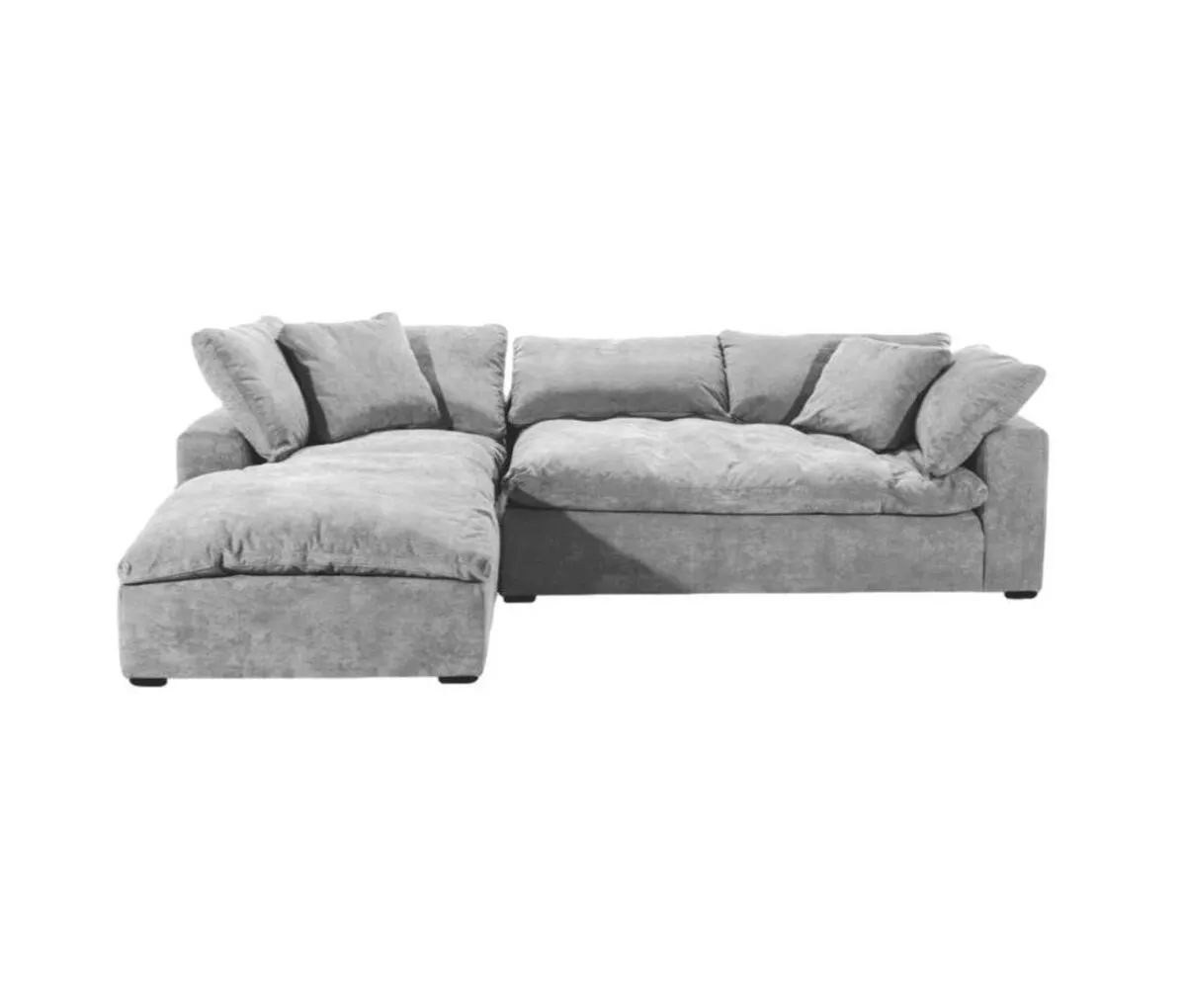 Sala esquinera izquierda García - Gris claro