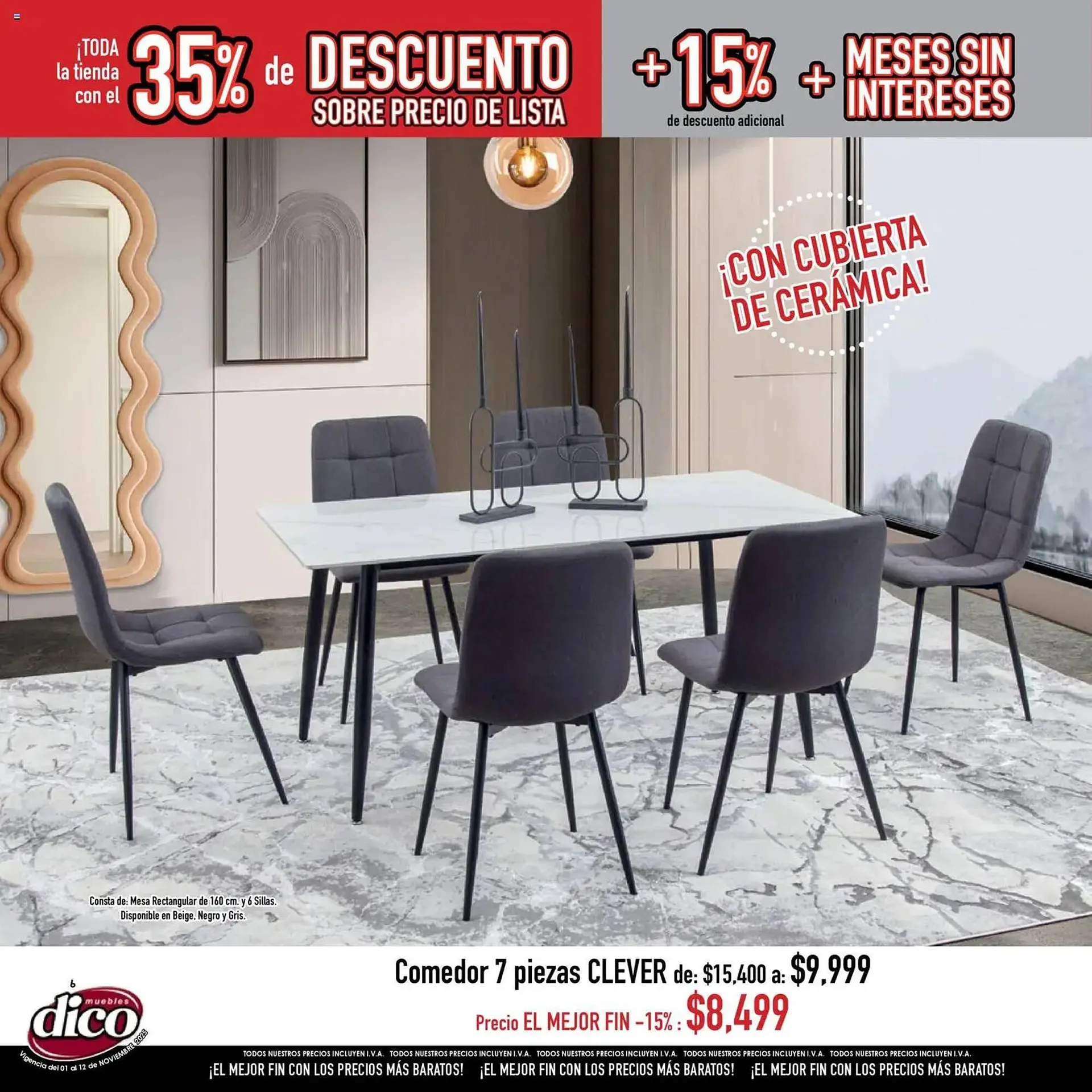 Catálogo de Catálogo Muebles Dico 1 de noviembre al 13 de noviembre 2025 - Pagina 6