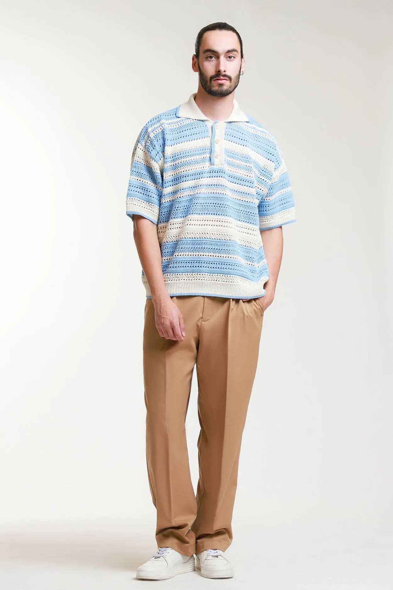 Camisa Polo Tejida Oversize